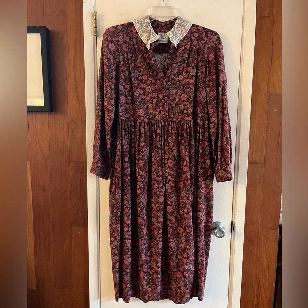 Laura Ashley Floral Vintage Midi Dress